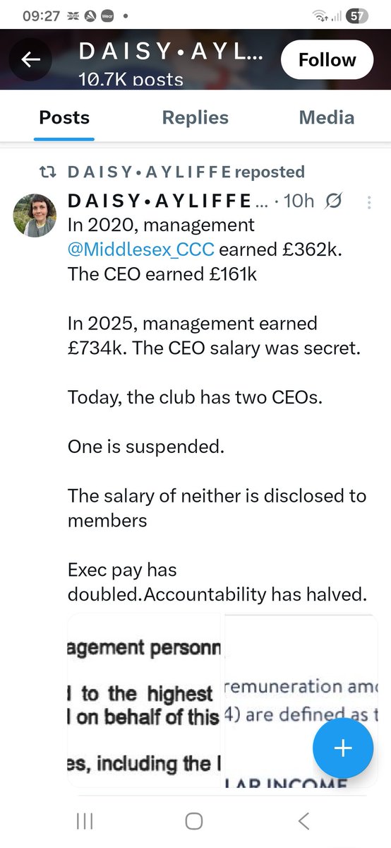 TruthMiddl82575's tweet photo. The exCEORICHARDGOATLEY'S tenure at Middlesex Cricket was?Daisy Ayliffe'sBro in Law took £100kunauthorised paymentsrecovered by Middlesex 
@mattprior13
@WillHugall
@stevebone1
@AndyWinterBN1
@huwzat
@LeapfrogMark @SteedRO  @OutsideCricket  @fawcettsociety
@bbclaurak @Bifters1920 https://t.co/m1RIYmYayo