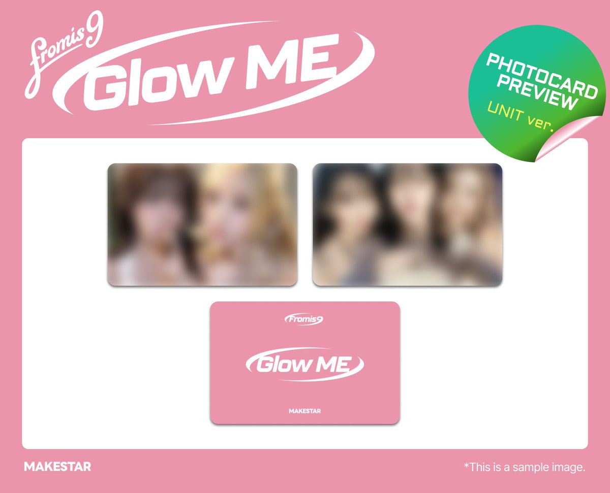 Makestarcorp's tweet photo. #프로미스나인 (#fromis_9) THE 2ND ALBUM 'Glow ME' PRE-ORDER MEET&CALL EVENT ❗

⏰마감 6시간 전! Only 6 hours left!⏰

✨PHOTOCARD PREVIEW✨
❤대면 응모자 셀카 포토카드 *A ver.
❤단체 영통 응모자 셀카 포토카드 *B ver.
🤍한 주문 건에서 앨범 5매 구매 시 미공개 유닛 포토카드 1매 추가 증정

🎁대면 당첨자 5명 사인 폴라로이드
🎁단체 영통 당첨자 5명 사인 폴라로이드

📆~7.15 23:59 (KST)
🔗https://t.co/c2oFoXe7t0