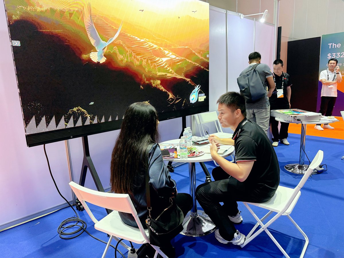 VOD__Visual's tweet photo. 🎉 First Day of InfoComm Asia 2026! What a fantastic start! ✨

📍 Venue: QSNCC, Bangkok 
📌 Booth: #M30

See you there! 👋@InfoComm

#InfoCommAsia2026 #LEDDisplay https://t.co/RS3CKU34Ol