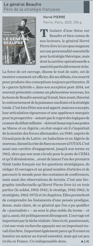 DSI_Magazine's tweet photo. #Lecturestrat @rv_pierre, Le général Beaufre, père de la stratégie française, paru dans DSI n°179 https://t.co/FmzbkQMy4v