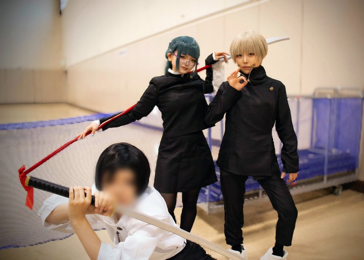 scp_yuri23's tweet photo. .⁡

Cos

呪術廻戦２年ズ
💍 @rua___cosplay
🍙 @yukichi5970
⁡👓 @model_23y / @spiyuri_23
⁡
⋆┈┈┈┈┈┈┈┈┈┈┈┈┈┈┈⋆
⁡
📷 @High20Moon 様

#ガタケット184 

.⁡ https://t.co/AuiCd6DCbe