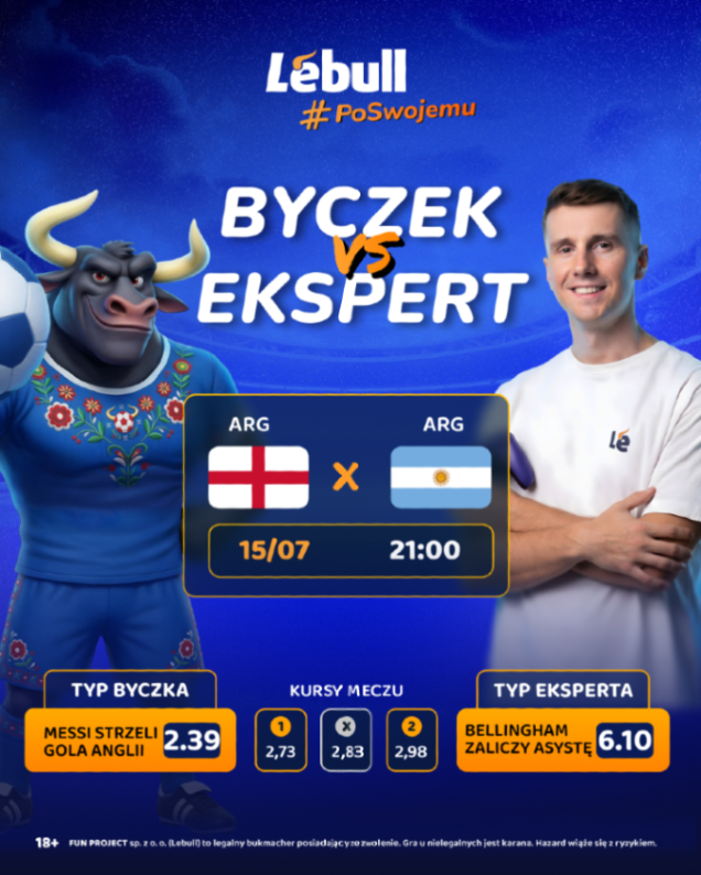 LebullPl's tweet photo. Messi z golem, Bellingham z asystą 🤔
A Ty jak typujesz? 
---
Kursy ➡️ https://t.co/2OFKmt9ucn https://t.co/NZ14pMmxXh