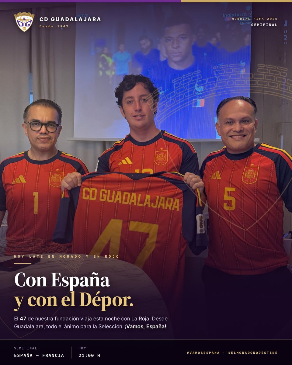GolSinVAR's tweet photo. El @deporguada, que recientemente ha cambiado de propiedad con origen mexicano, publicó a través de su nuevo propietario esta imagen donde aparece el pequeño Nicolás vinculado al club.

El objetivo será buscar patrocinios que nutran de músculo financiero al club morado en esta nueva etapa en Segunda Federación. Llevan pocos fichajes, pero los pocos que llevan, son potentes de la categoría.