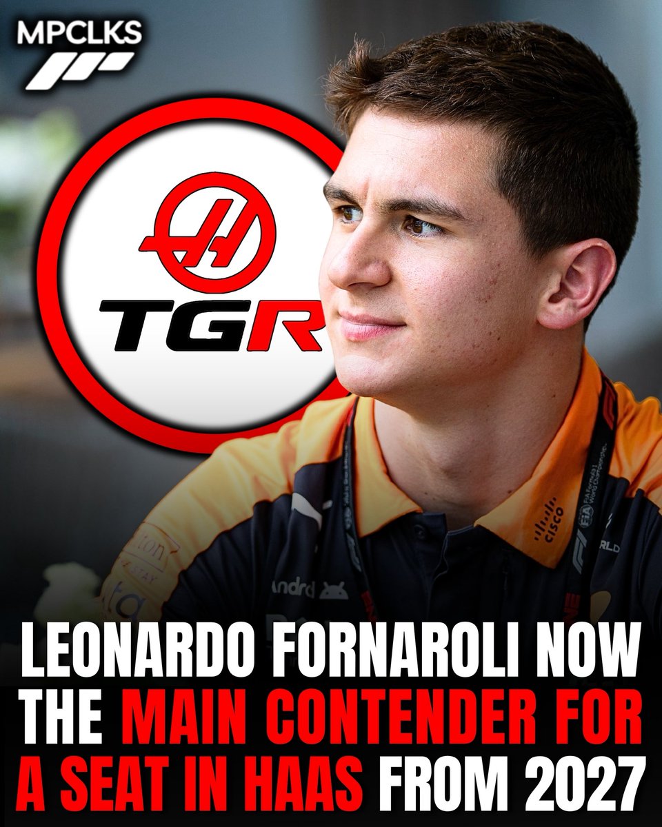 MotorspoClicks's tweet photo. It is understood that Leonardo #Fornaroli is the leading candidate to replace Esteban #Ocon at #Haas from 2027 onwards.
McLaren is believed to be giving him the support.
Câmara’s recent Formula 2 performances have seen him lose ground in the battle with the Italian.
#F1 https://t.co/ii9vcyUGYc