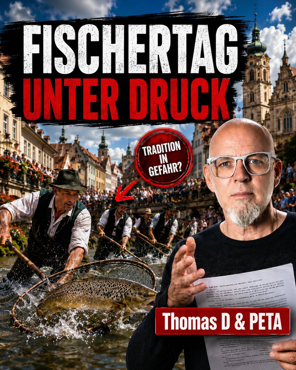 Gerati_de's tweet photo. 🔥 Fischertag unter Druck: Thomas D unterstützt PETAs Forderung nach einem Fest ohne lebende Fische. Doch prominente Appelle und allgemeine Fischstudien ersetzen keine behördlichen Feststellungen zu konkreten Verstößen.
https://t.co/LNVQ4dcqhE
#MemmingerFischertag #PETA #ThomasD https://t.co/sXhjJZ7DHe