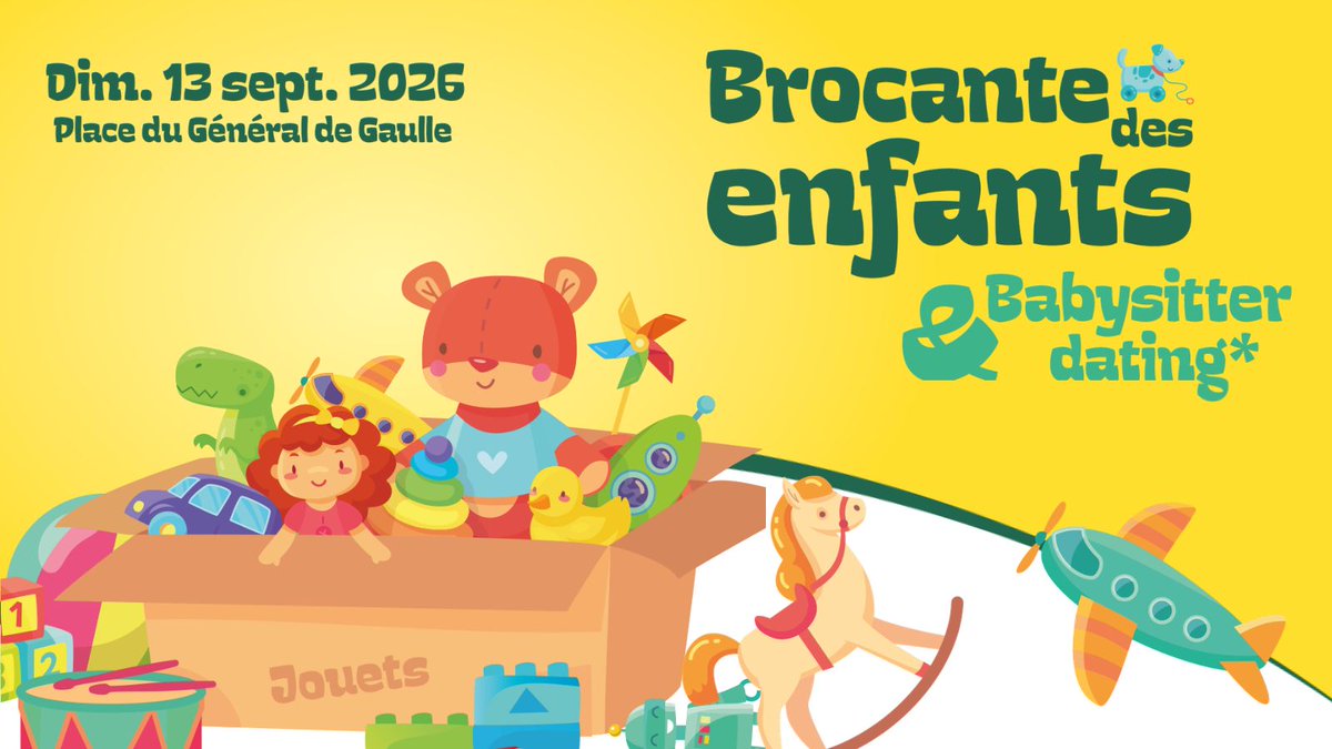 fontenay92's tweet photo. #BrocantedesEnfants 🧸

Peluches, figurine et jeux de société dorment dans vos placards ? Offrez-leur une seconde vie avec la Brocante des Enfants le 13 septembre prochain !

Inscrivez-vous dès maintenant pour réserver votre stand :
➡️ https://t.co/Nrbzqu17AM https://t.co/BA3Suif7kz