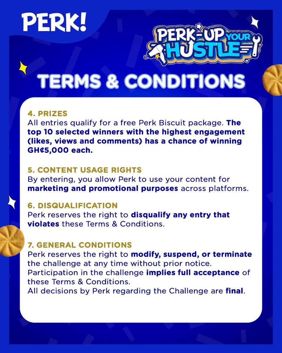 perkbiscuits's tweet photo. The rules are simple. The prize? Worth it. 🏆🔥 Check out the T&amp;Cs and start planning your winning entry!.

#PerkBiscuits #PerkUpYourDay #PerkUpYourHustle https://t.co/ADZacfVWQG