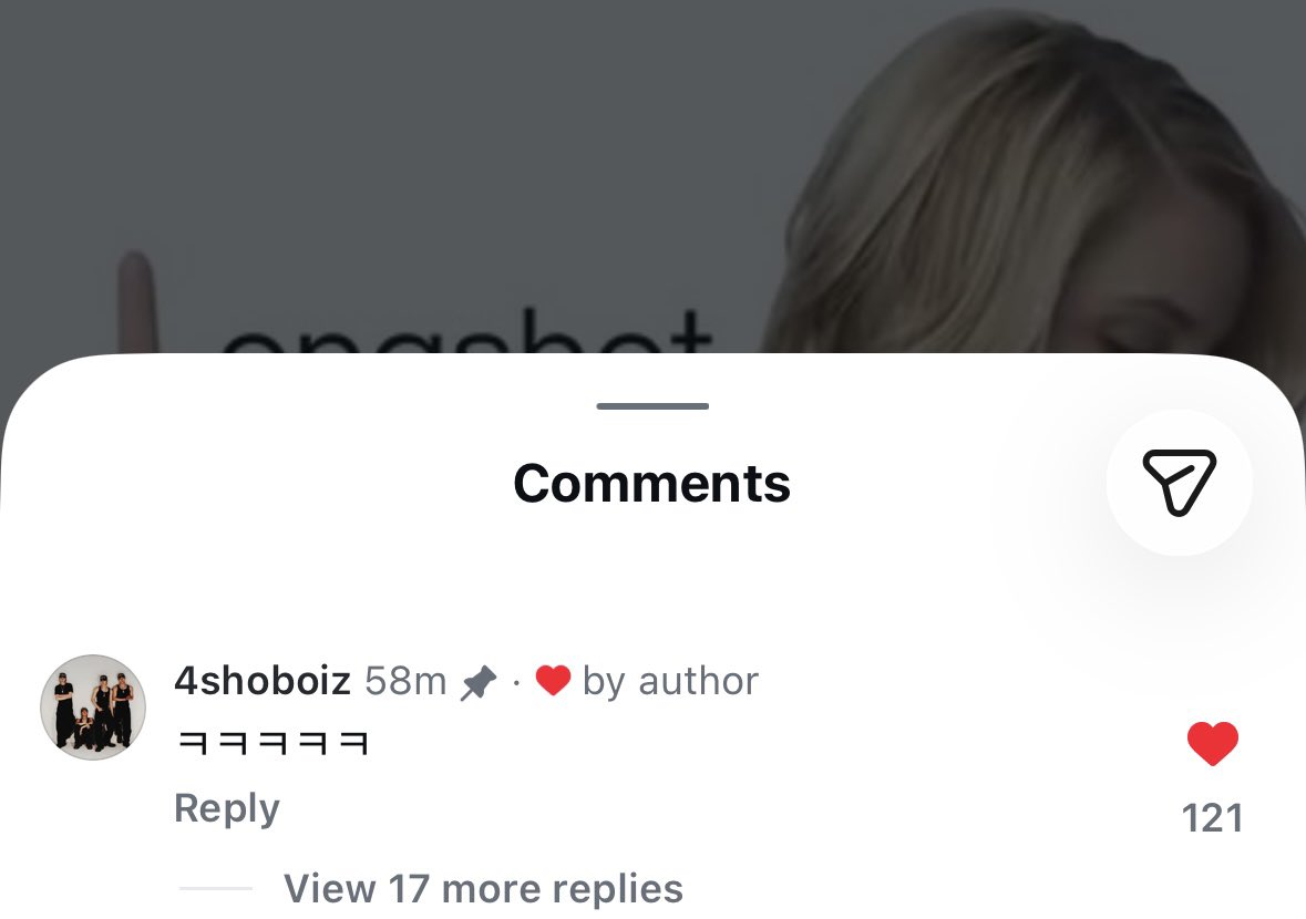 loutifulday's tweet photo. 4SHOBOIZ commented and liked this instagram post

i wonder who👀🤔🤣

#LNGSHOT #롱샷 https://t.co/R59SieLWPx