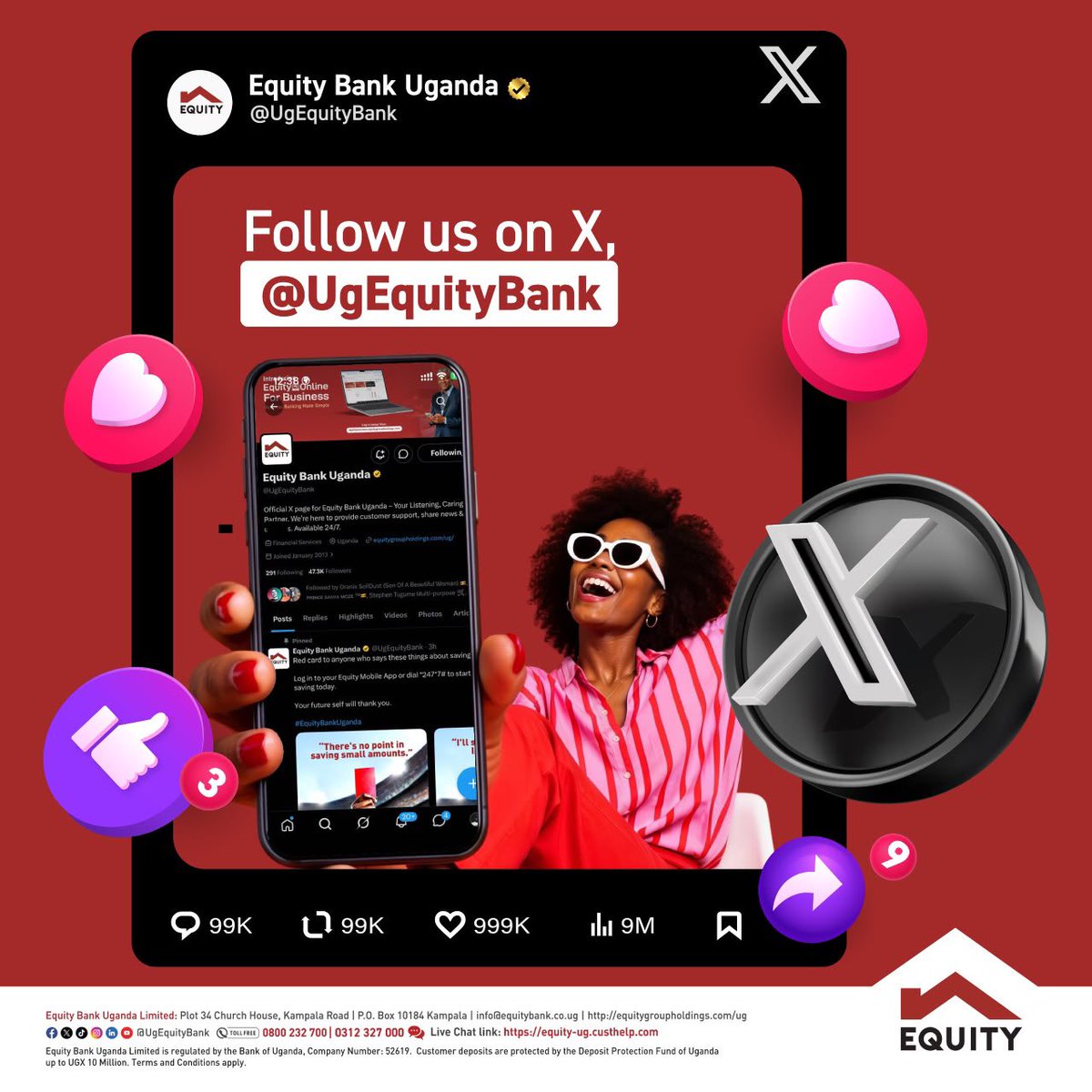 SharonkBirungi's tweet photo. Follow @UgEquityBank and stay updated on smart banking tips, financial tips, product updates and so much more🤗🤗 https://t.co/zrCp4LiNYJ
