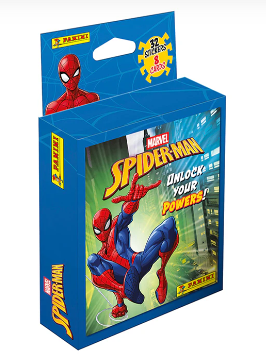 FootballStuffTV's tweet photo. First pictures:

The new Panini Spider-Man Unlock Your Powers Sticker Collection is set to be released in August 2026 🕷

Who will be collecting this set? 🤔 https://t.co/ruwcUOUfVh