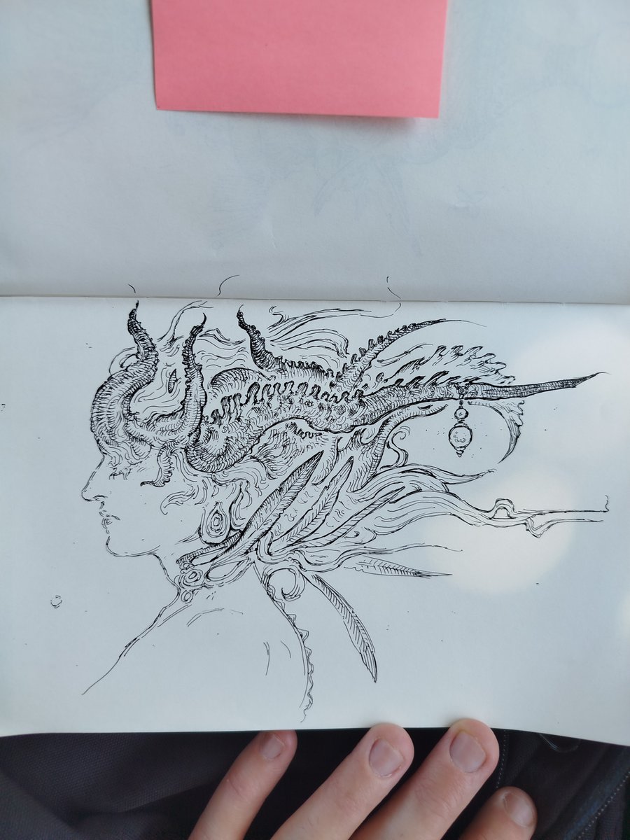 D_Wiart's tweet photo. + Pictures I took while drawing, it feels great to draw outside despite the heat waves. And after months of just doing anatomy and perspective studies, it's nice to sketch freely, too 🐰Now, I'd like o be able to work on new illustrations and designs as soon as possible https://t.co/ZmzltPYMwx