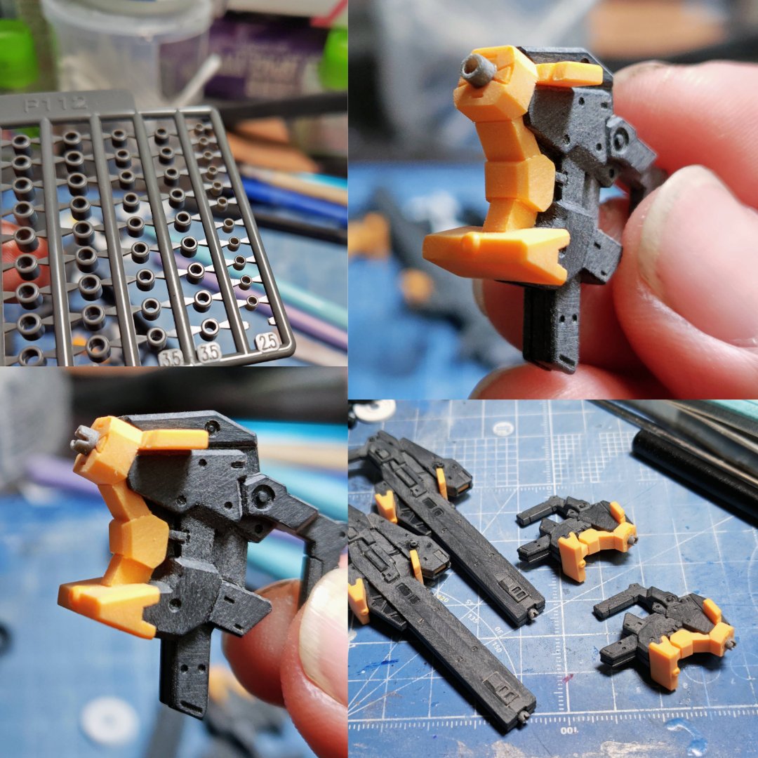 宣伝（ラスト）です！ その他の工作としては銃口に2.5mmのプラパイプを