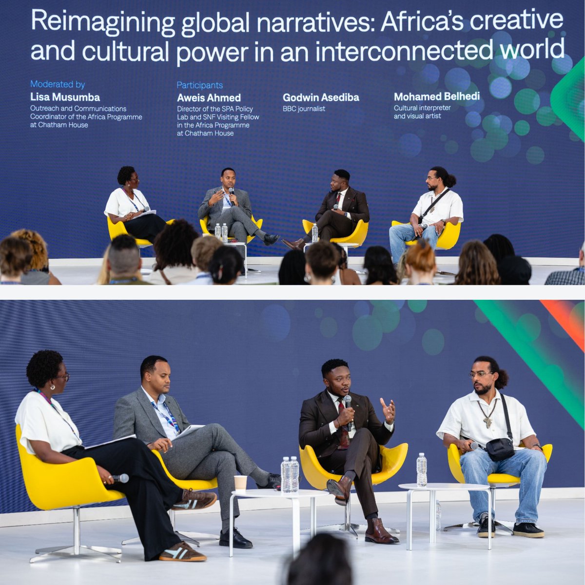 AfricaProg's tweet photo. 🎥 | The @ChathamHouse Africa Programme curated a session at the 2026 @SNForg Nostos conference exploring how #Africa’s creative energy is intersecting with foreign policy, diplomacy, and global governance.

Watch the recording: https://t.co/yd8HuA0Vwk https://t.co/iCXetPSIqv