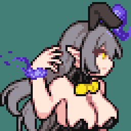 EnfiaNoel's tweet photo. My friend drew this chandelure（bunny girl）.
#pokemon #gijinka #moemon #pixelart #ドット絵 #萌えもん #擬人化 #シャンデラ https://t.co/6nvp7xJdfn