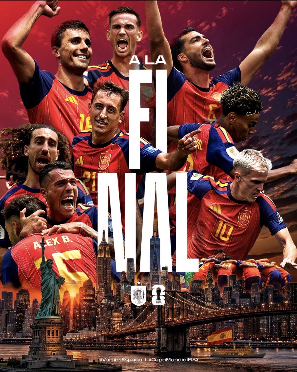 victoramores3's tweet photo. Pues solo queda un pasito. Aún así quiero dejar una cosa clara. Pase lo que pase esta generación de futbolistas está haciendo historia. Lo de ayer contra Francia es otro nivel. Que forma de jugar y de competir! #EspañaFrancia #MundialDelFútbol2026 @SEFutbol #alafinal https://t.co/gTZBfEGqSu