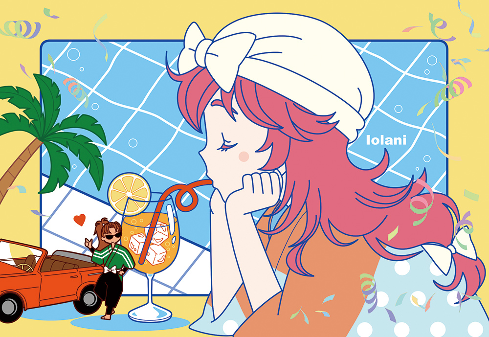 answertowatashi's tweet photo. 夏のお嬢さん　利土/無配だったやつ(巨女♂はんことりきちです） https://t.co/MetC4dKi24