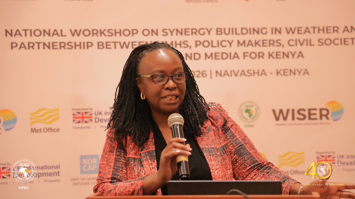 IGAD_CPAC's tweet photo. 📍Happening Now: National Synergy Building Workshop 5 (NSBW5) | Naivasha, Kenya 🇰🇪

1/2 🌍 Strong partnerships are essential for turning climate forecasts into action. #NSBW5 brings together meteorological services, media, policymakers, civil society, the private sector, and development partners in Naivasha to strengthen climate services, improve seasonal forecast uptake, and build climate resilience across Kenya.

#WISERPASS  #ClimateServices #EarlyWarningsForAll #ClimateResilience