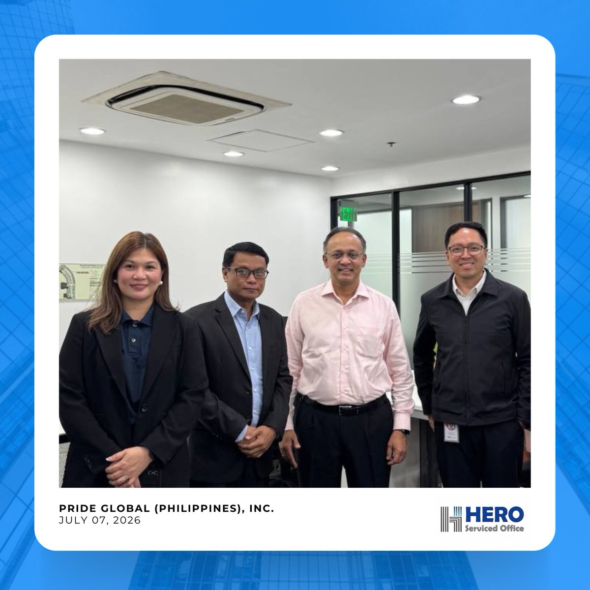 HeroPH_'s tweet photo. Congratulations to 𝐏𝐑𝐈𝐃𝐄 𝐆𝐋𝐎𝐁𝐀𝐋 (𝐏𝐡𝐢𝐥𝐢𝐩𝐩𝐢𝐧𝐞𝐬), 𝐈𝐧𝐜. on your new office! 🏢✨

#workspacesolutions 
#heroservicedofficeinc 
#makatiofficespace 
#officeforrentph 
#coworkingspaceph 
#virtualofficeph 
#flexibleworkspaces 
#fullyfurnishedofficespace https://t.co/3ybFRwpDOZ