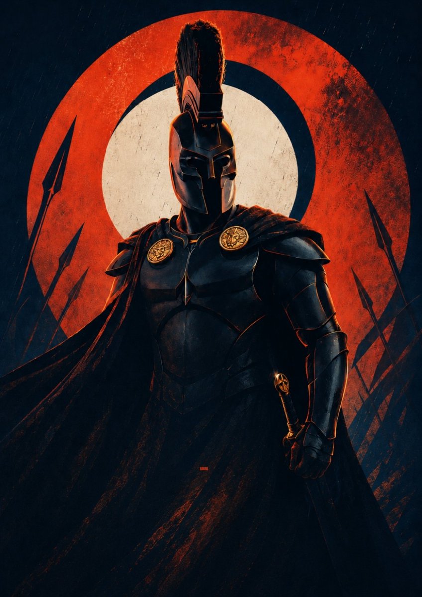 Naman_IMAX's tweet photo. 48 hours until Nolan takes us to Troy. ⏳

​With THE ODYSSEY dropping the day after tomorrow, here is my poster for the King of Men himself: Agamemnon.

​#TheOdyssey #ChristopherNolan #Agamemnon #FilmTwitter #ConceptArt https://t.co/voCekkwlRL