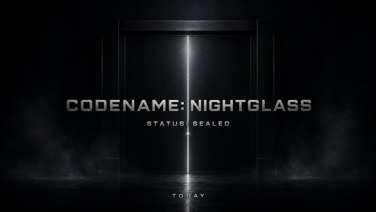 PumpFunG26's tweet photo. I started a new build.

For now, it has one public label:

CODENAME: NIGHTGLASS

No description.
No screenshots.
No clues yet.

status -> classified

More later today.

#CodenameNightglass #CryptoX #Solana #PumpFun https://t.co/e8HDd6k9Yp