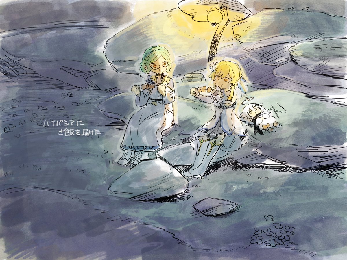 nemuimarutakuo's tweet photo. 原神の日記書き始めて最初に描いたやつ https://t.co/33MIVic3gi