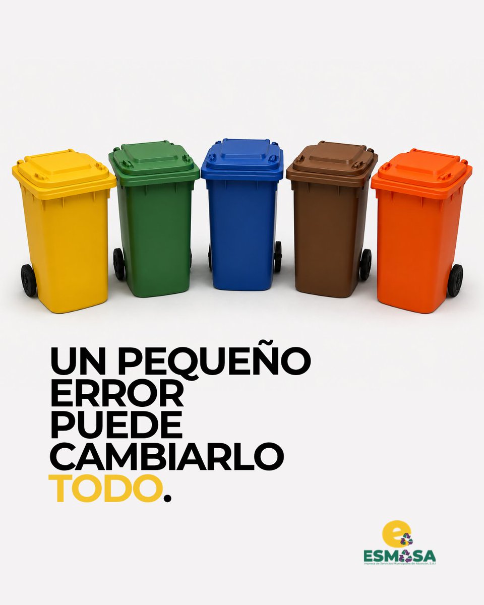 EsmasAlcorcon's tweet photo. ♻️ Reciclar no consiste solo en separar los residuos, sino en hacerlo correctamente

 🙌 Un gesto tan sencillo como elegir el contenedor adecuado ayuda a que los materiales puedan reciclarse y tengan una nueva vida https://t.co/LWZNcJGOwq