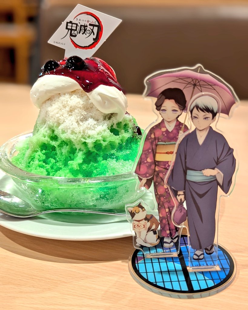 初Joyful！愈史郎と珠世様のコラボメニューが本当キレイで嬉しい…どの