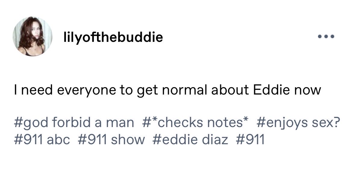 lily - eddie diaz summer 🦌 tweet media