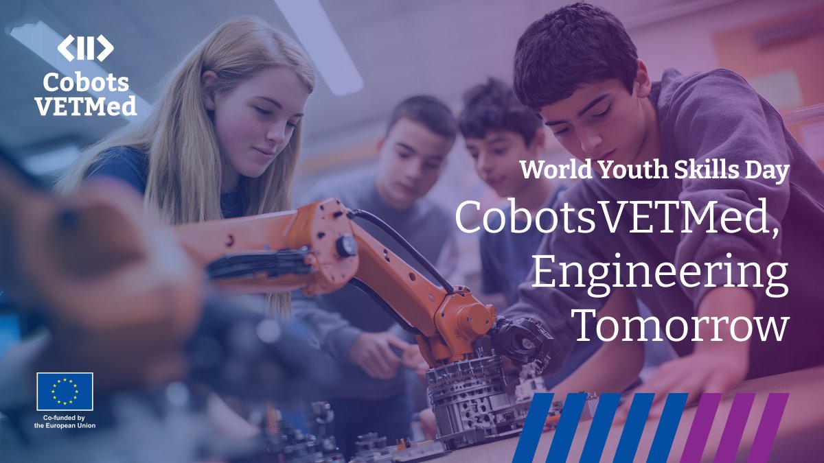 CobotsVETMed's tweet photo. Happy World #Youth Skills Day! 👩👨 

CobotsVETMed is bridging human expertise with emerging technologies.

Visit our website &amp; subscribe to our newsletter to learn more https://t.co/z97b17oLQq

#CollaborativeRobotics
@Apodissi_Intl @asti_automation @DCeresmis @metavetproject https://t.co/TYPNpUQF0m