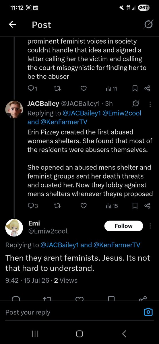 JACBailey1's tweet photo. Feminist: "prove to me feminism isnt about equality"

Me: "any examples I give you will dismiss as not real feminism"

Feminist: "no i won't stop accusing me of shit!"

Me: "okay" *provides examples*

Feminist: "well obviously those examples are not real feminism!" https://t.co/Nc4L3Frf3U