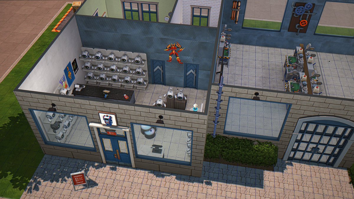 simmerrboi's tweet photo. So i found this lil small business lot on the gallery &amp; everything was setup already to make robots 🤖 &amp; sell them how cuteee cuz i lazyyyyyy so thanks to whoever created it 😌
#sims4mods #TheSims4 https://t.co/4uxskE87Cf