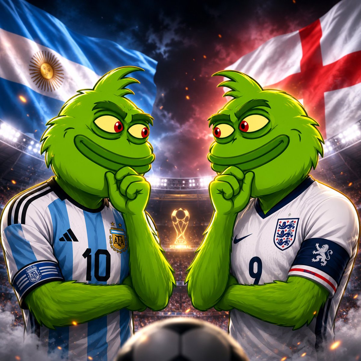 TheGrinchPepe's tweet photo. 🏆 PEPE GRINCH SEMIFINAL PREDICTION CHALLENGE 🐸⚽

Think you know football?

Predict ALL 3 correctly:

⚽ 1. Who wins?
⚽ 2. Final score? (Goals for both teams)
⚽ 3. Which players score?

💰 Rewards
🥇 All 3 correct → 100,000 $GRINCH
🥈 Any 2 correct → 75,000 $GRINCH
🥉 Any 1 correct → 50,000 $GRINCH
How to Enter

✅ Like this post
🔁 Retweet
💬 Comment your prediction

📌 One entry per person.
If there are multiple winners in any reward category, one winner will be selected at random from that category.
Good luck, Grinch Army! 🐸💚

#WorldCup #Football #Argentina #England #GRINCH #Gram $Gram