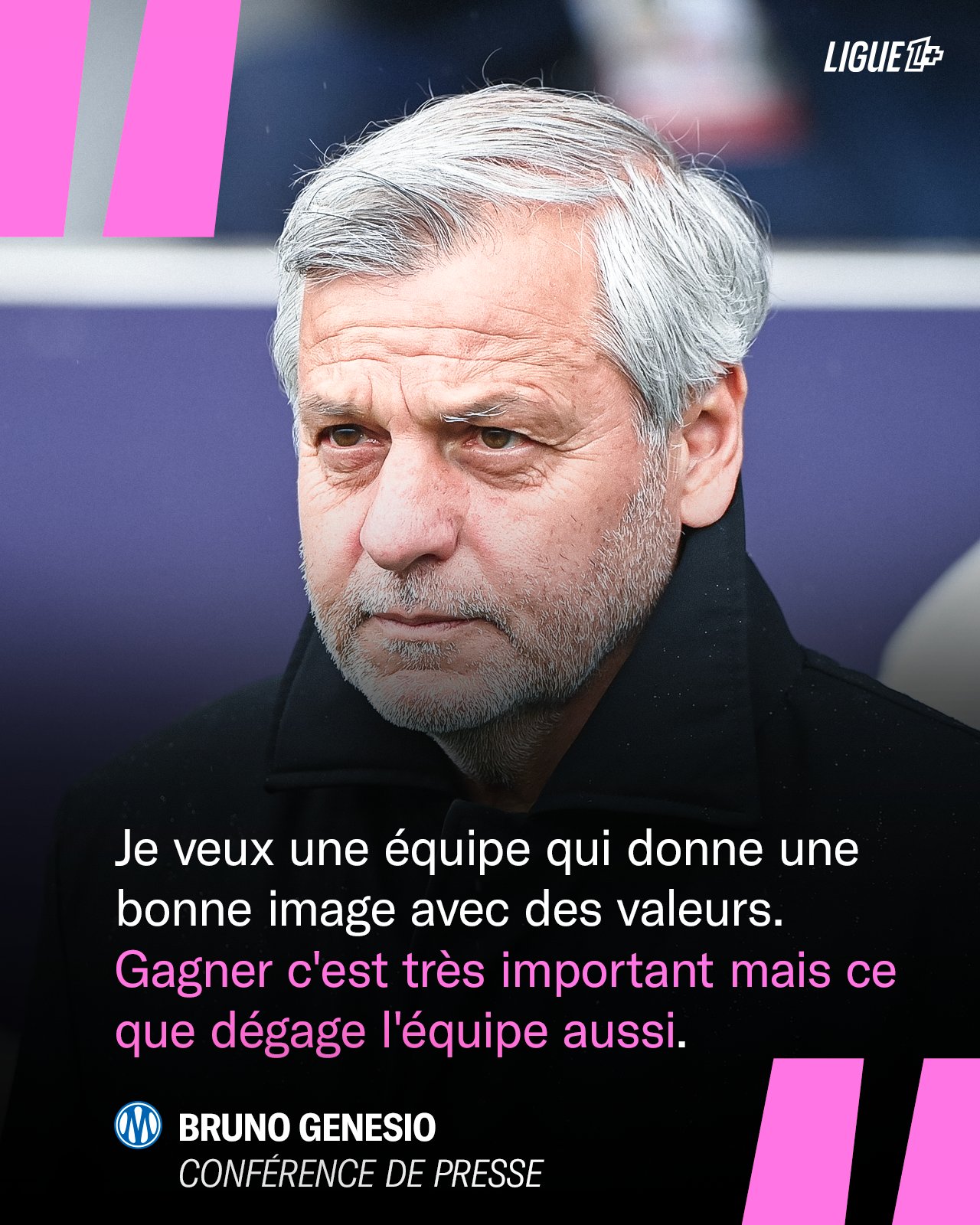 Bruno Genesio souhaite poser sa patte sur le jeu de l'Olympique de Mar...