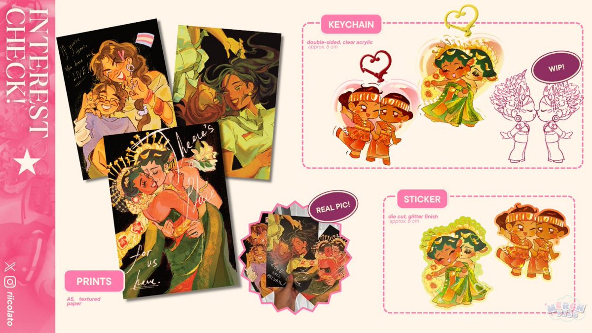 merch_fesss's tweet photo. *ICheck *juwalmerch

hiiii semuanyaah sender mau open PO sekitar akhir juli untuk original merch pride prints dan yurinesia keychains ini, kira2 ada yang tertarik dan mau di tag ga yaah? :D https://t.co/8nmiZQpD2B