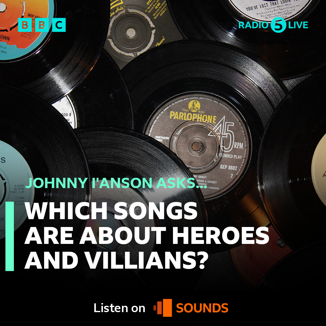 bbc5live's tweet photo. 🚨 It's Mixtape time!

This week’s theme: heroes and villains!

🎶 What are the best songs that refer to heroes and villains?

Let's hear 'em! 👇 https://t.co/a2WKQEihsm