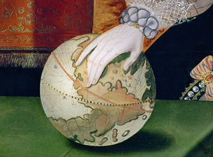 agartinez's tweet photo. Este retrato que veis aquí fue creado para celebrar la derrota de la Armada Española. Data de 1588 y la figura histórica que aparece en la obra es Isabel I de Inglaterra, de la dinastía Tudor. Los detalles hablan por sí solos. https://t.co/OBTe27EvJc