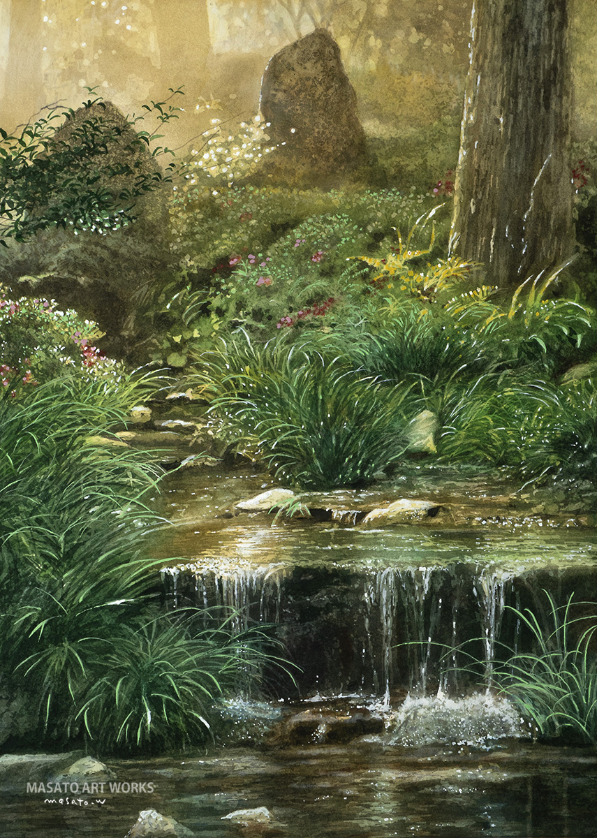 water18color's tweet photo. 高密度写実水彩画　新作　6月から7月　#watercolor #手描き水彩画　#風景画　#高密度写実水彩画 https://t.co/EngVGLPcgz