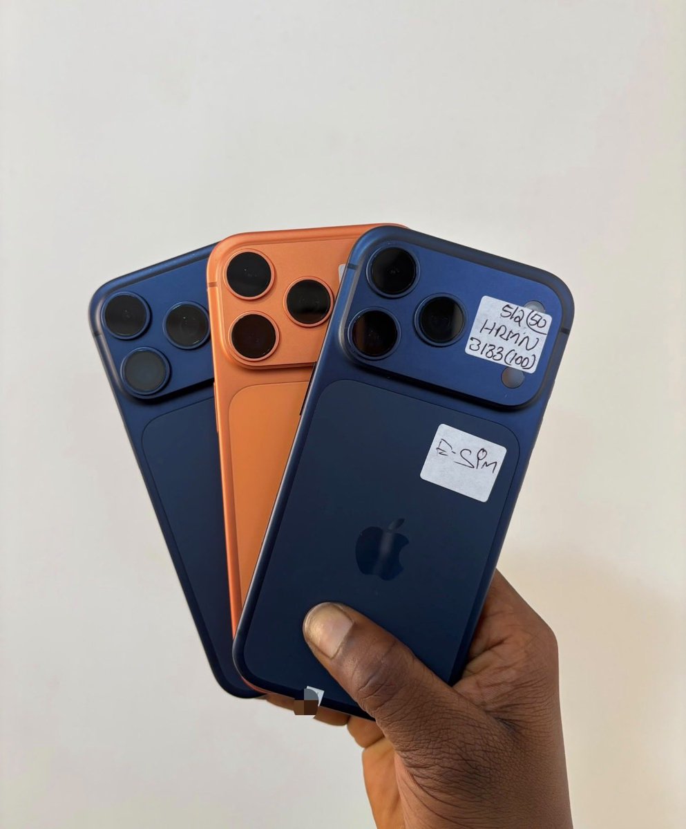 Wavy_Toheeb's tweet photo. _*iPHONE ONLY |  17 PRO 512GB | ESIM UNLOCKED | N1.650M (ALL BH 100%)*_ https://t.co/RMYL7Lpx9r