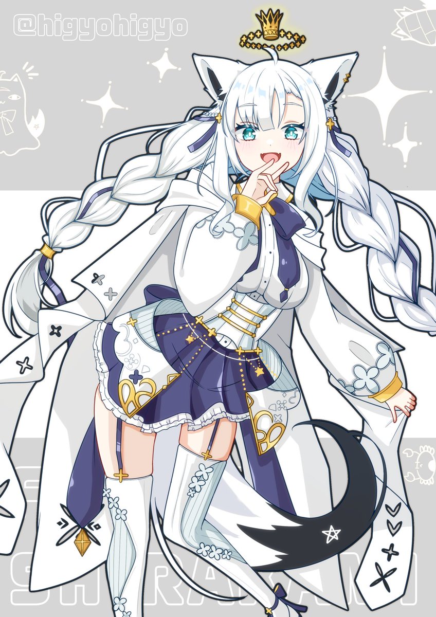 higyohigyo's tweet photo. セイント衣装可愛い〜🫶、
そんな衣装のフブちゃんです✨

本人様用の透過PNGは引用リプの
リンク先にあります

#絵フブキ https://t.co/aVcJZXA2zt