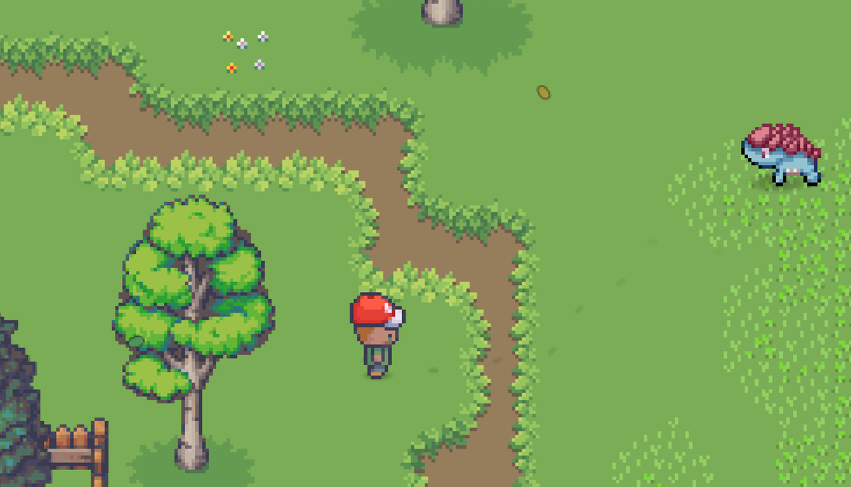 BitMonz's tweet photo. Still working on the right and harmonious style. It’s difficult when you are always your own biggest critic. A well-functioning technical foundation behind a game is not the only thing that determines whether a game is good.

#indiedev #indiegame #solodev #gamedev #indiegamedev #MMORPG #rpg #pixelart #Pokemonart
