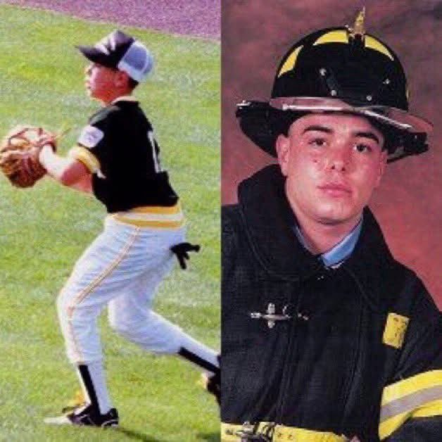 nut_history's tweet photo. Fighterfighter Michael Cammarata lost his life at the age of 22 in the September 11th attacks.       

In 1991, he played right field for the Staten Island team that made it to Williamsport.       

His #11 is the only number retired by the Little League World Series. https://t.co/gJKwdZZ7id