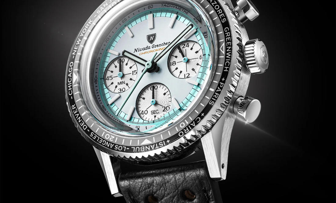 MrStateless's tweet photo. Nivada Grenchen expands its racing-inspired collection with the new Chronoking Racing II. Featuring a 38mm case, meca-quartz movement and interchangeable bezels.
Read the full story at https://t.co/XlKiBYZOaD.
#NivadaGrenchen #Chronoking #Chronograph #Watches #MRSTATELESS https://t.co/LEEIFWs4Oi