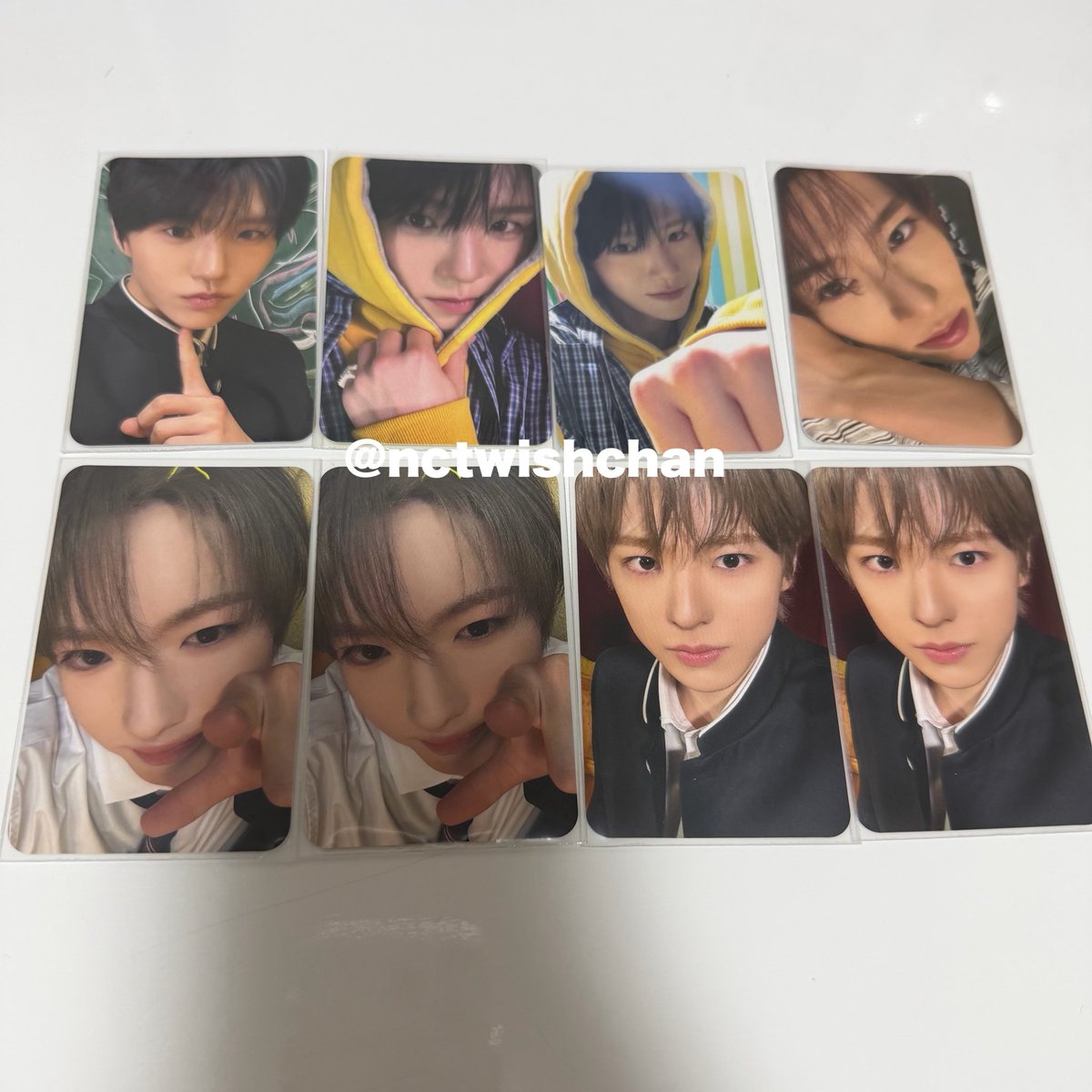 nctwishchan's tweet photo. nct wish 交換　トレカ　アルバム　YO-I-DON! 　BOY MEETS GIRL 

譲　ジェヒ　シオン　サクヤ　ユウシ
求　ユウシ　リョウ　(写真2枚目🩵求めてます)

郵送での交換希望です📮
複数枚交換できる方、優先で探しております！
お気軽にお声掛けください💌 https://t.co/KSRxqi3ri2