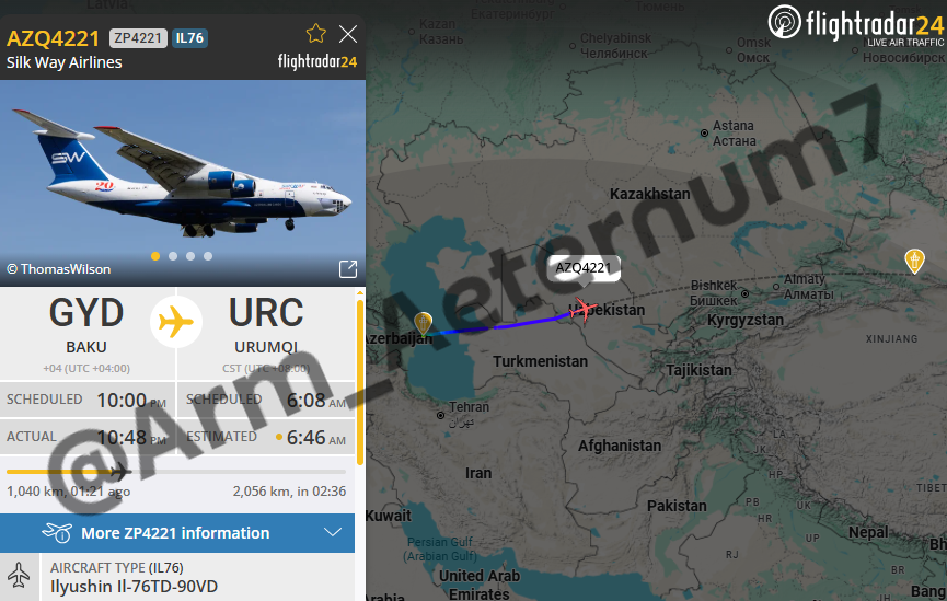 Aeternum7's tweet photo. Volume of weapons supplies from #China to #Azerbaijan

1/ Two days ago Ilham Aliyev announced that Azerbaijan has already acquired certain military products from China, with some samples showcased, some deliveries currently en route, and negotiations ongoing ...
#Armenia https://t.co/jysCus4e80