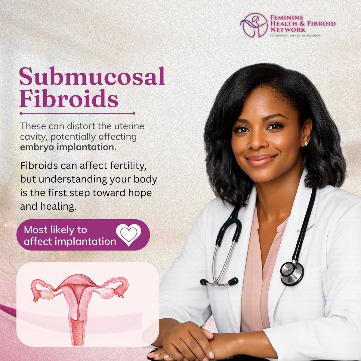 FhfSupport's tweet photo. Can fibroids affect fertility? 🤔
They can—but location matters more than many people realize. Learn the signs, understand the risks, and remember: many people with fibroids have successful pregnancies. 💗
👇 What's your biggest question about fibroids and fertility?
#Fibroids https://t.co/VJBYXXr8tV