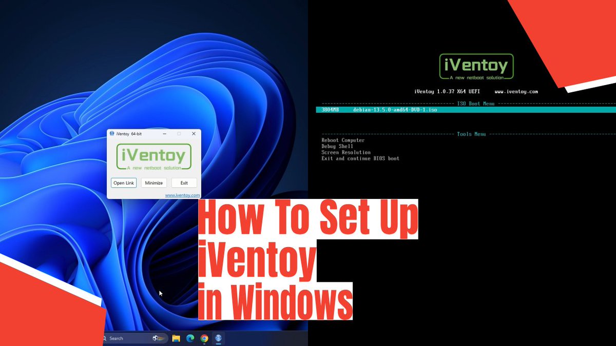 TechieTape's tweet photo. How To Set Up iVentoy in Windows
https://t.co/r93eE3Vh9U https://t.co/YIV1De70tJ