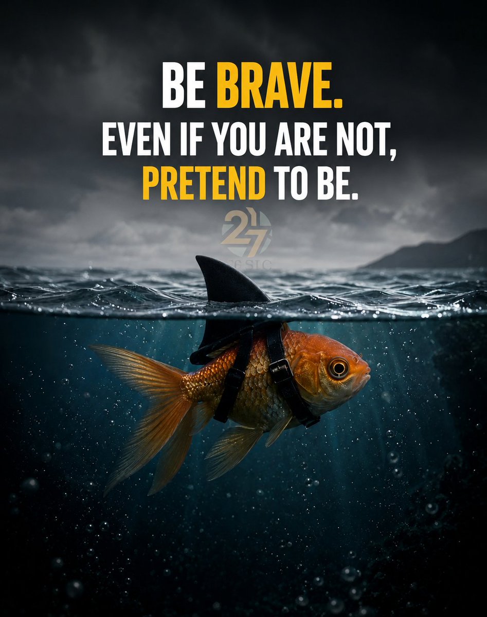 Matador369369's tweet photo. Courage isn't always a feeling. Sometimes it's a decision.
Act before you feel ready. Confidence follows action.
#BeBrave #Mindset #Leadership #Success @27SIC https://t.co/s2LttKJWnC