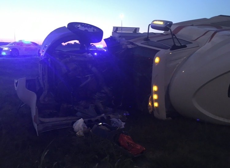 jtkwood's tweet photo. Had a crazy accident a few years ago that almost took me out of the game &amp; I wasn’t even driving. Couldn’t walk or talk for 3 days. #trucklife https://t.co/IM2GJLbJzk