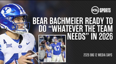 ASCENDING_AZ's tweet photo. Twelve months ago, he was an 18-year-old whose college football plan had just collapsed for the second time in nine months.

Today, his head coach — fresh off turning down one of the sport's blue-blood jobs — calls him the long-term answer at quarterback for a 12-win program.

The road between those two sentences might be the wildest year any freshman in America just lived.

Start in Murrieta, California, with a family that sounds like the cast of a Western: four brothers named Hank, Tiger, Bear, and Buck. Football is the family business. Hank, the oldest, played quarterback at Boise State, Louisiana Tech, and Wake Forest. Tiger starred at wide receiver for Stanford. Buck, the youngest, is coming up through high school behind them all.

The third brother was the one scouts circled early. At Murrieta Valley High School he piled up nearly 6,800 passing yards and 59 touchdowns, with another 1,724 yards and 33 scores on the ground — a 6-foot-2, 220-pound dual threat who punished defenses both ways.

Then came the first collapse: a knee injury wiped out the first EIGHT games of his senior season. The recruiting world watched to see if the shine would fade. 

He returned late that year and dragged his team all the way to a Division 2 title game anyway. The four-star grade held. In December 2024, he signed with Stanford — choosing the Cardinal over Georgia, Alabama, Oregon, Notre Dame, Michigan, Texas A&M, and more — and graduated early, enrolling in January 2025 to compete in spring ball.

Eight weeks later, Stanford fired the head coach who had recruited him.

Collapse number two. Eighteen years old, one semester into college, and the entire foundation of his decision was gone. In April he entered the transfer portal — and his brother Tiger, Stanford's veteran receiver, entered it with him. Brothers, together, betting on the same next door.

That door was in Provo. BYU had wanted him out of high school, and its staff moved fast. On May 3, 2025, at the end of an official visit, Bear committed — and Tiger followed that same evening. Bear's stated reasoning was pure quarterback: the pedigree of QBs the program has produced, historic and recent, was enticing.

The plan was patient: back up the incumbent in 2025, compete for the job in 2026.

The plan lasted about eight weeks. In July, BYU's incumbent starter departed the program — and suddenly the true freshman who'd had mere months with the playbook was in a three-way battle against McCae Hillstead and Treyson Bourguet, both of whom had actual FBS starting experience.

He didn't just hang in the fight. Per BYU's offensive coordinator, he posted the highest completion percentage of the three, the fewest interceptions, and the most chunk plays of camp. Aaron Roderick's verdict was five words: Bear has earned the job.

On August 19, 2025 — exactly 108 days after committing — he was named the starter, becoming the FIRST true freshman quarterback to start a season opener in the history of BYU football. A program of Jim McMahon, Steve Young, and Ty Detmer had never once handed opening day to a true freshman. Until him.

His debut, August 30: five touchdowns accounted for in ONE HALF of a 69-0 win. One week later, the schedule served up poetry — his opponent at LaVell Edwards Stadium was Stanford, the team whose jersey he'd worn in spring practice four months earlier.

The season that followed belongs to BYU lore now: 12 wins. A run to the Big 12 Championship Game. A bowl victory over Georgia Tech. Big 12 Freshman of the Year. 

And when Penn State came hunting for his head coach in December, the extension announcement that kept Kalani Sitake in Provo carried a telling detail — the program had identified its long-term answer at quarterback, and it was the freshman.

Here is what I take from a year like that, and why this story belongs in this series:
Twice, this young man built a careful plan, and twice the plan was destroyed by events entirely outside his control — an injury, a firing. 

He never controlled the doors. He only controlled what he carried through them: the preparation, the accuracy, the ball security, the calm in the huddle that made veteran linemen believe in an 18-year-old.

Plans are fragile. Preparation is portable. Carry yours through whatever door opens.

His name is Bear Bachmeier. 

And he's just getting started.

Now you see the whole picture.

#BearBachmeier #BYU #BYUFootball #GoCougs #Big12 #CollegeFootball #QB #Freshman #Perseverance #Murrieta #HearHim