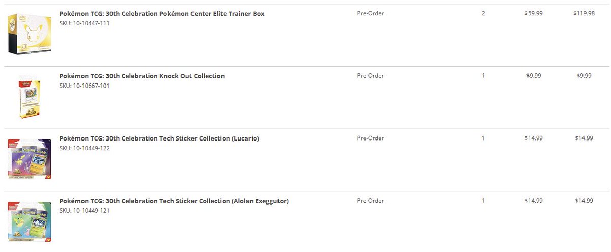 restockd_ping's tweet photo. Expect a healthy amount of stock for the 30th Celebration items. Even if your queue time is a few hours, there's still a good chance to secure what you want.

Join us on Discord during the release: https://t.co/oHWgg2Nedy

#pokemon #pokemontcg https://t.co/XO8ZiMBzAY